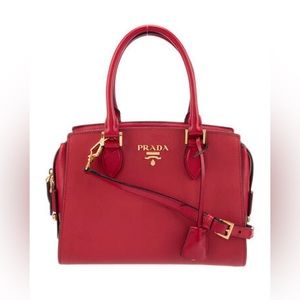 ‼️SOLD‼️Prada Saffiano Small Handle Bag - Red